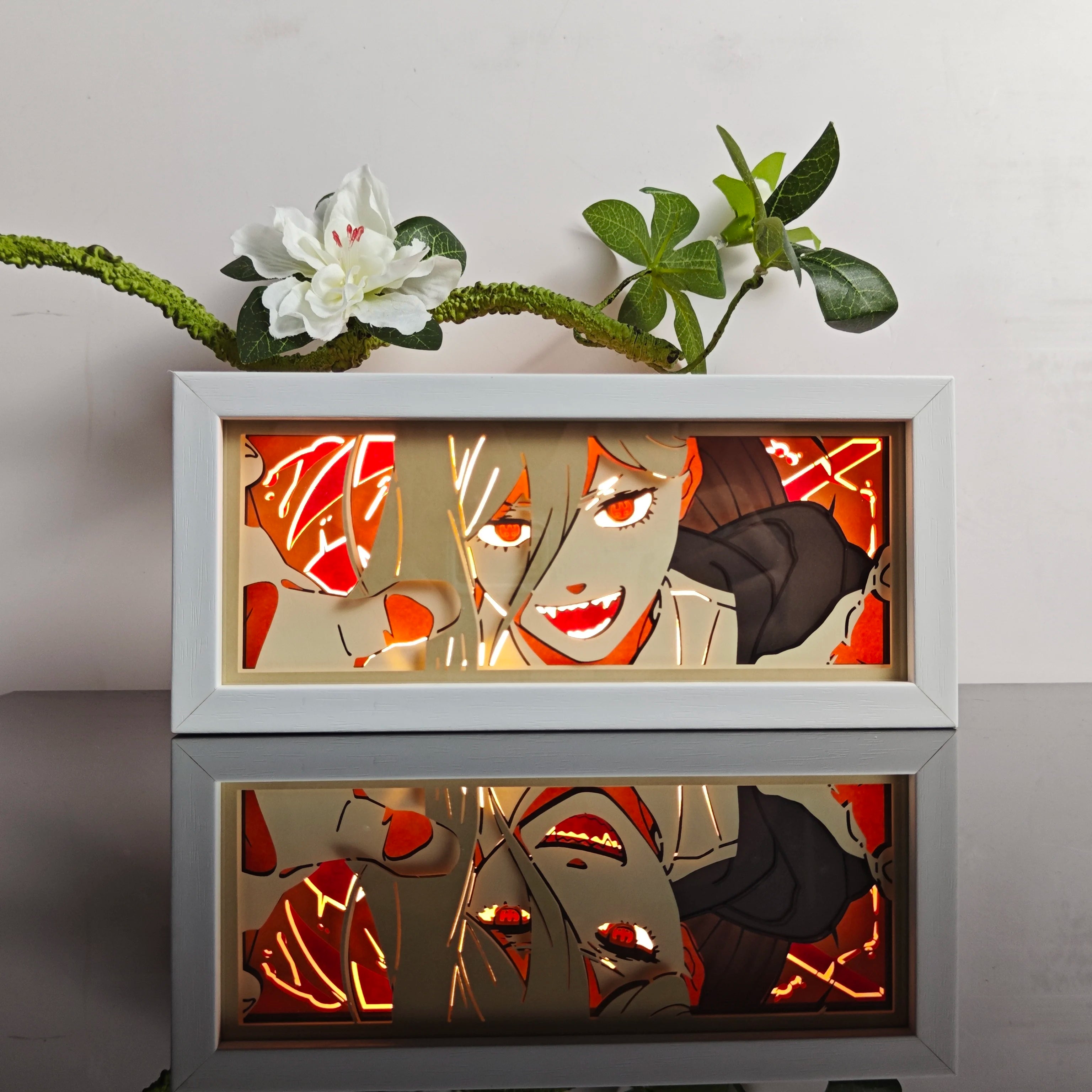Anime Paper Carved Lamp | 3D LED Color Light Box Lamps & Night Lights - The Eezee Shop