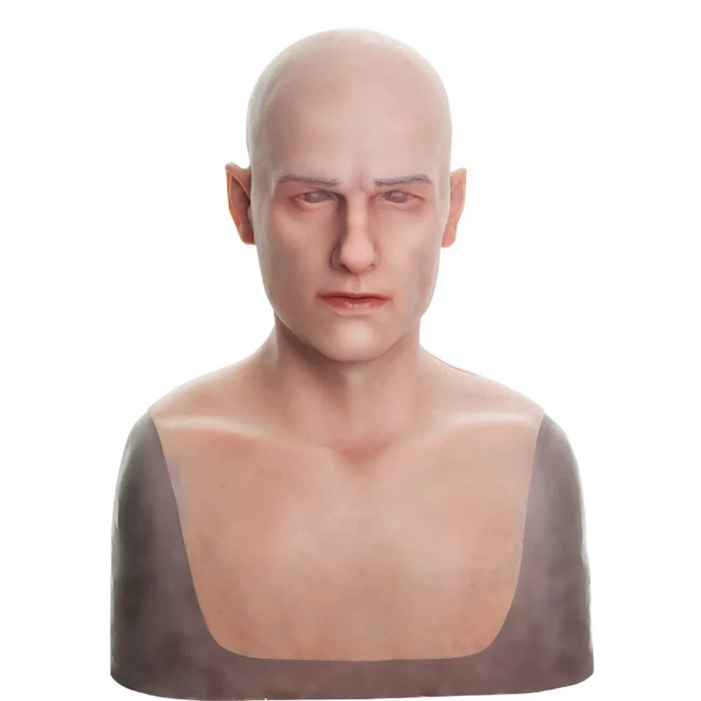 Realistic Silicone Young Man Mask | Full Head Disguise Mask Halloween Masks - The Eezee Shop
