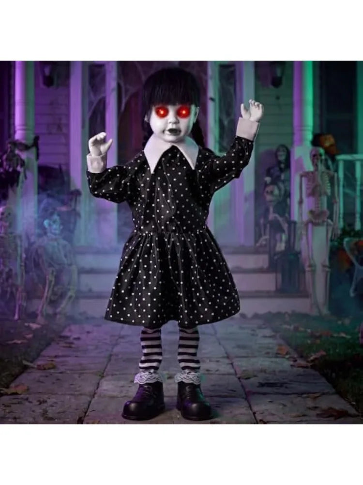 31.5" Animatronic Ghost Girl | Sound-Activated Halloween Prop Outdoor Halloween Decorations - The Eezee Shop