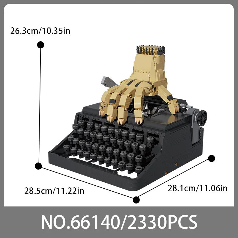 Wednesday Typewriter Building Block Set | 2330-Piece Model Kit Building Block Sets - The Eezee Shop