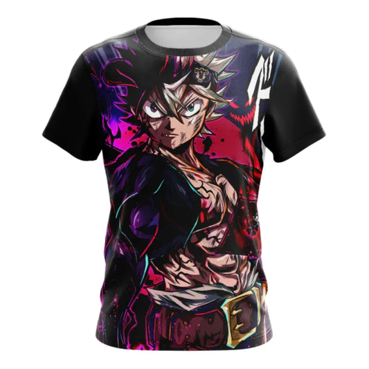 Bandai Anime Black Clover Asta Liebe Devil Union Form Allover Print Adult Kids T-Shirt Family Summer Quick-Dry Soft Lightweight Anime Tshirts - The Eezee Shop