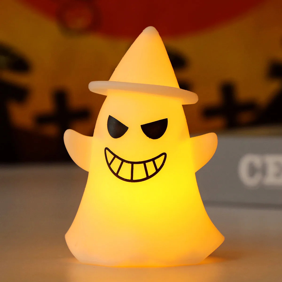 Mini Pumpkin Lantern Ghost Ornaments | Glowing Halloween Party Props Halloween Decorations - The Eezee Shop