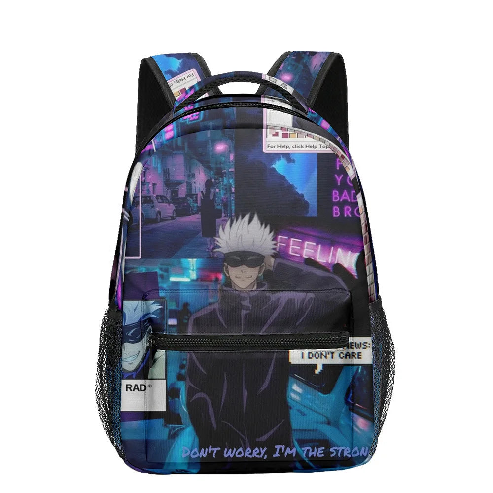 Jujutsu Kaisen Backpack 3-Piece Set | Bag, Pencil Case & Handbag Backpacks - The Eezee Shop