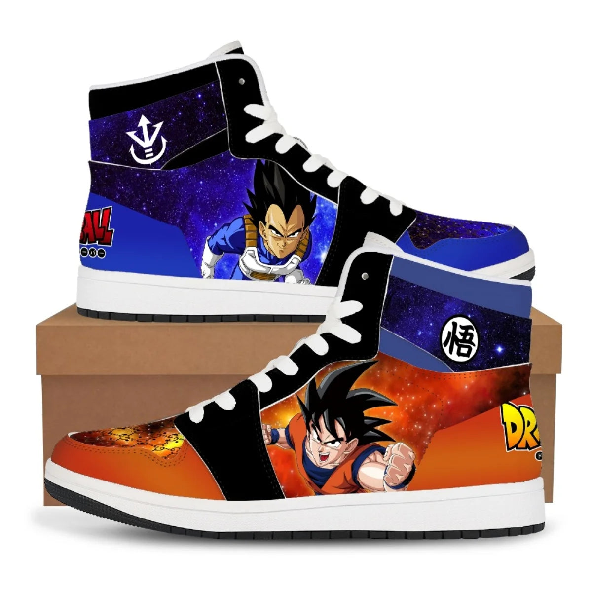 Gotenks & Goku Custom Sneakers | Dragon Ball High-Top Shoes Sneakers - The Eezee Shop