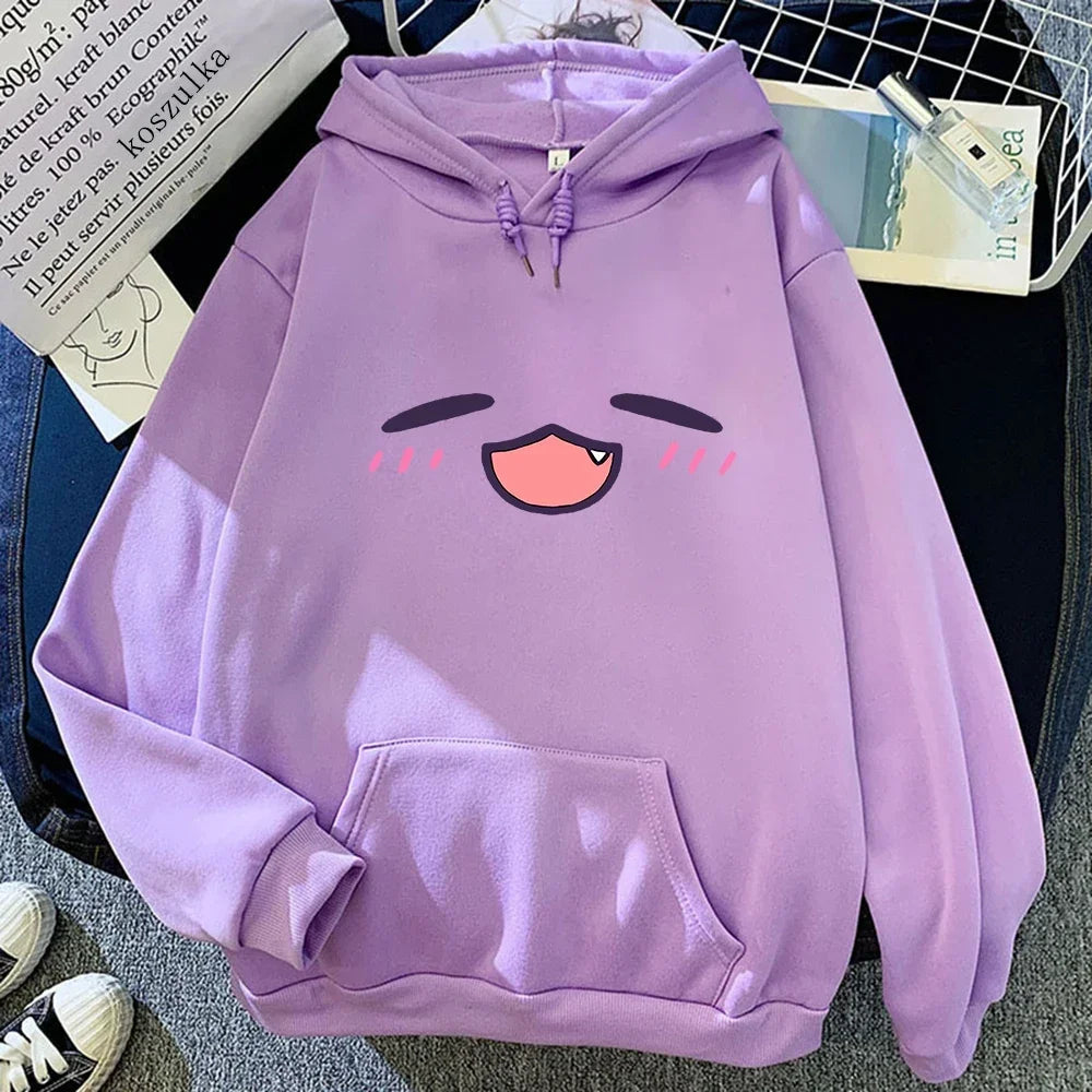 Takodachi Face Hoodie | Hololive Kawaii Unisex Sweatshirt Hoodies & Sweatshirts - The Eezee Shop