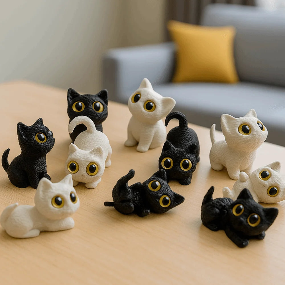 3D Printed Halloween Cat Figurine | Anime Style Ornament Halloween Figurines - The Eezee Shop