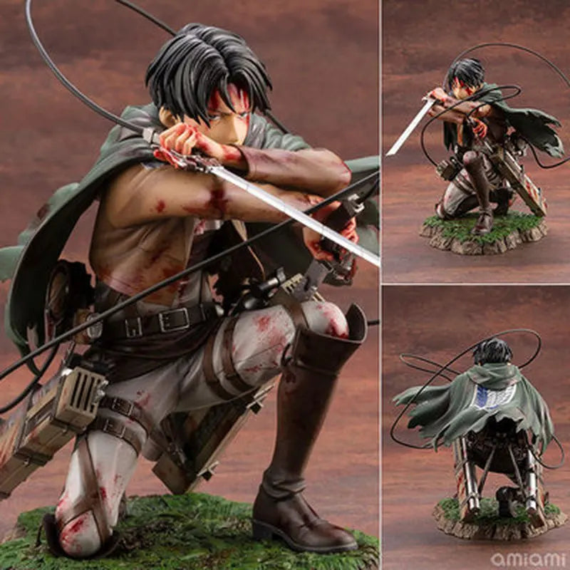 Levi Ackerman Battle-Damaged Statue | Attack on Titan Figure Collectible Figures - The Eezee Shop