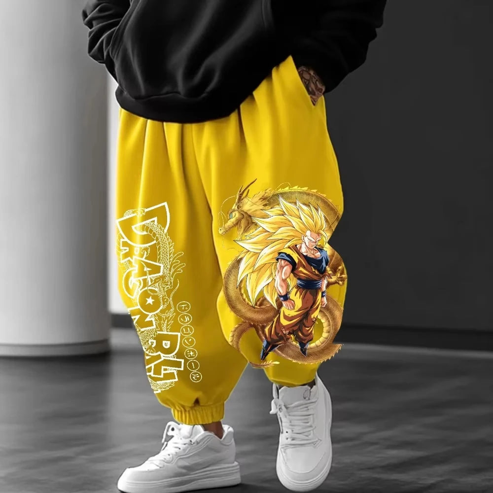 Broly Jogger Pants | Dragon Ball Y2K Anime Sweatpants Joggers & Pants - The Eezee Shop