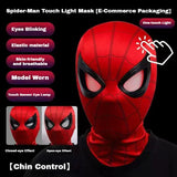 Miles Morales Light-Up Mask | Moving Eyes Ring Control 1:1 Cosplay Masks & Helmets - The Eezee Shop