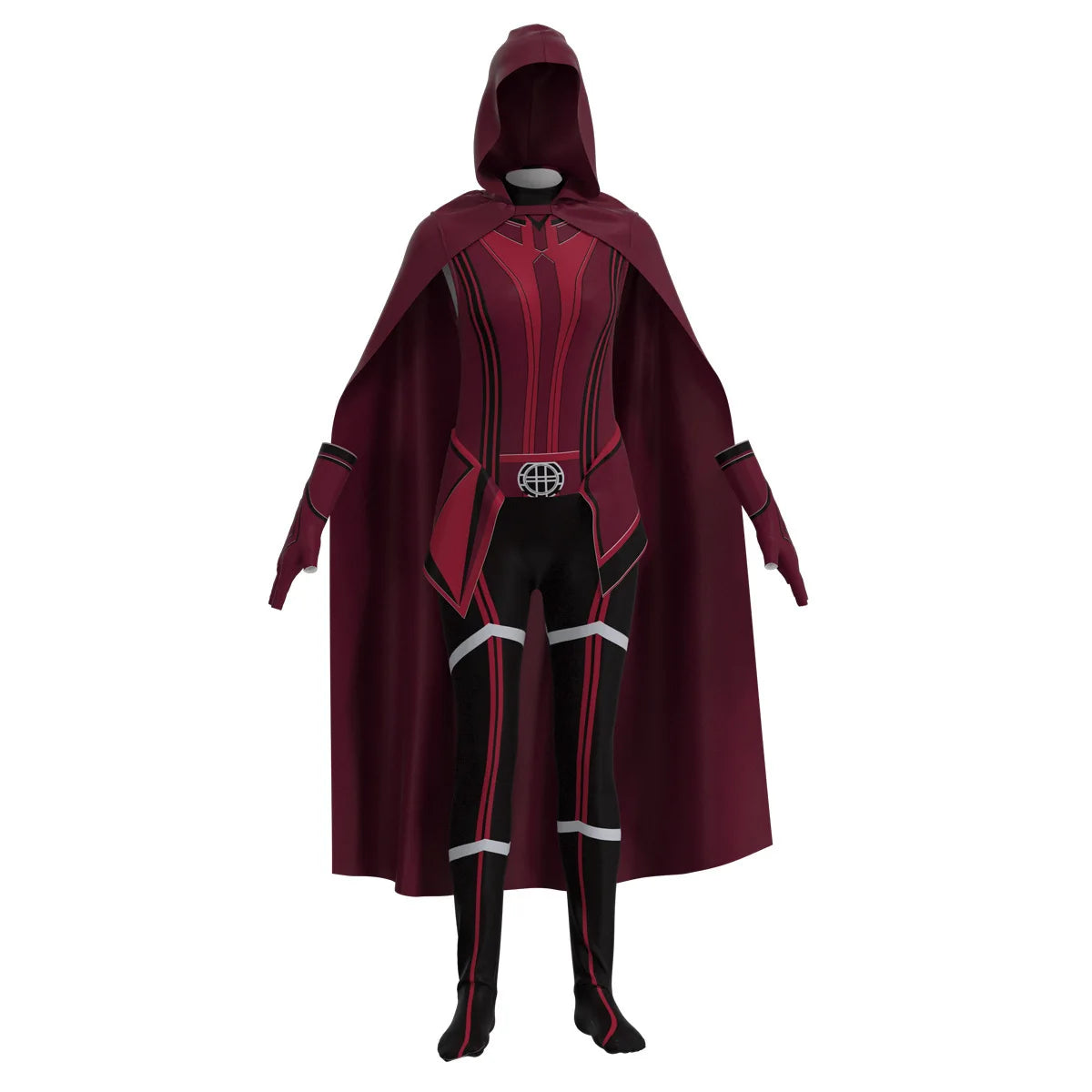 Scarlet Witch Cosplay Costume | Headpiece, Cloak & Pants Set Cosplay Costumes - The Eezee Shop