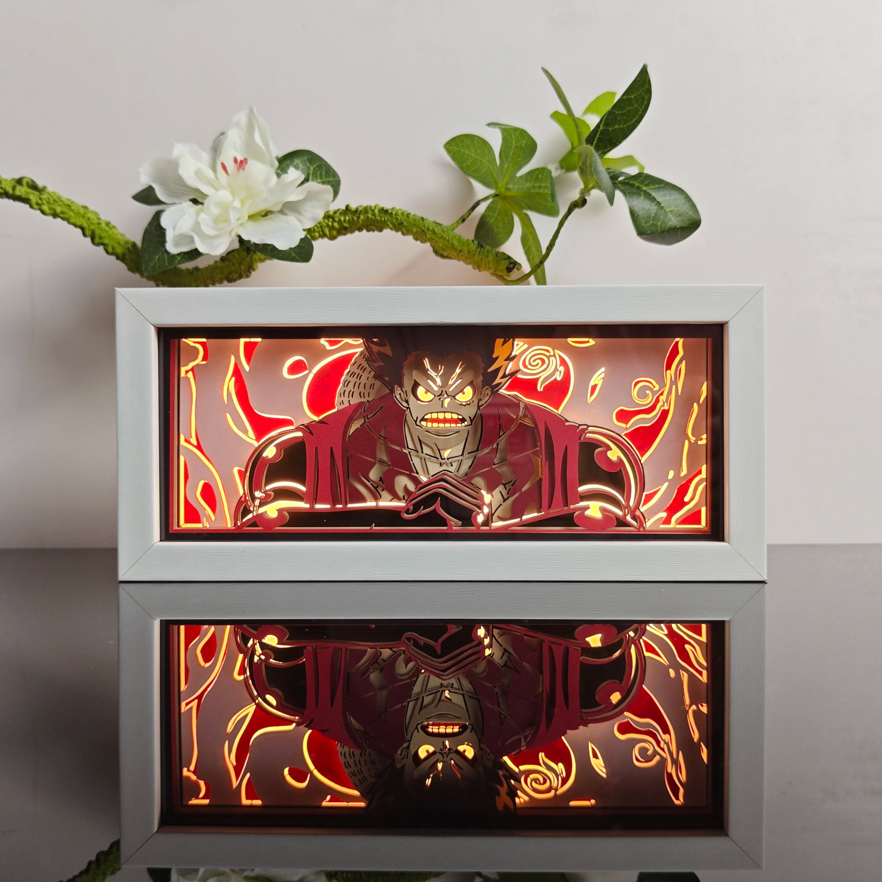Anime Paper Carved Lamp | 3D LED Color Light Box Lamps & Night Lights - The Eezee Shop