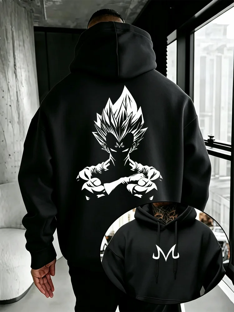 Majin Vegeta Fleece Hoodie | Dragon Ball Super Warm Pullover Hoodies & Sweatshirts - The Eezee Shop