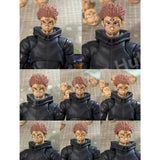 Yuji Itadori Articulated Figure | Sukuna Head & Black Outfit Collectible Figures - The Eezee Shop