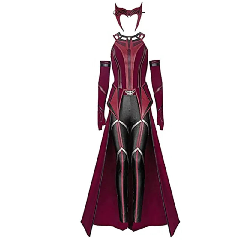 Wanda Maximoff Cosplay Outfit | Red Top, Pants, Cloak & Headpiece Cosplay Costumes - The Eezee Shop