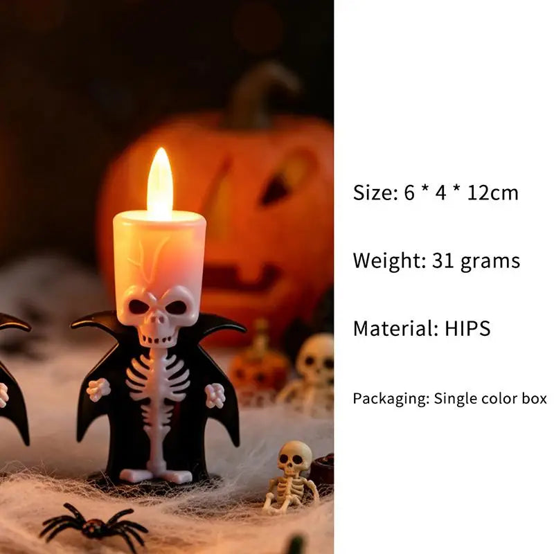 Skeleton Flameless LED Candle | Flickering Halloween Decor Halloween Lights - The Eezee Shop