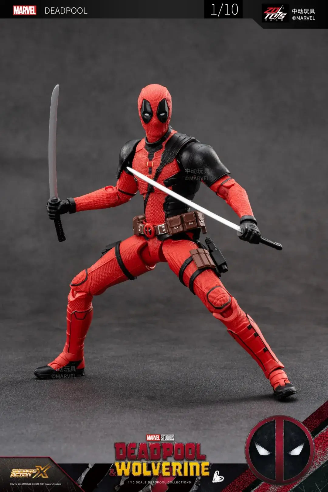 Deadpool & Wolverine 1:10 Action Figure | Boxed Collectible Collectible Figures - The Eezee Shop