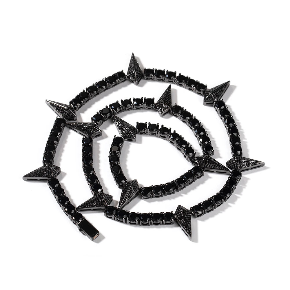 Black Panther Tennis Chain Necklace | Iced Out 5mm CZ Chain Jewelry - The Eezee Shop