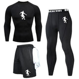 Bat Graphic Compression 3-Piece Set | Men's Gym Shirt, Shorts & Pants Gym & Compression Wear - The Eezee Shop