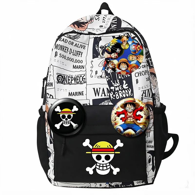 One Piece Luffy Backpack | Unisex Travel & School Bag Backpacks - The Eezee Shop