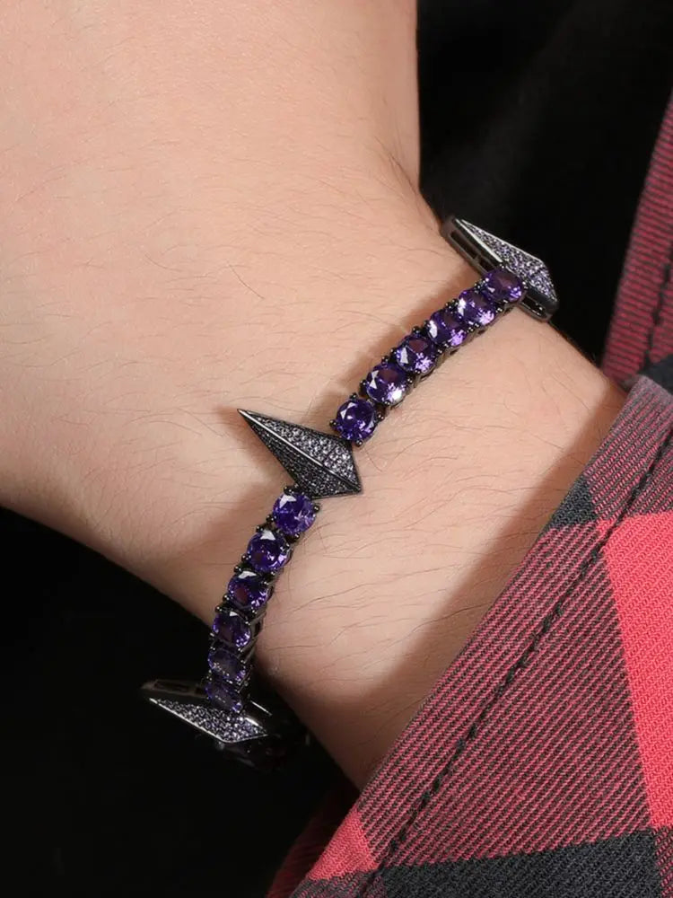 Black Panther Iced Out Tennis Bracelet | 5mm CZ Hip Hop Bracelet Jewelry - The Eezee Shop