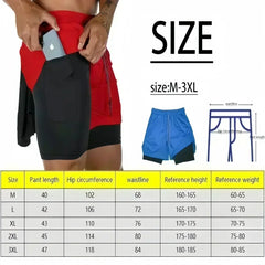 Dragon Ball Anime Gym Shorts Man Summer New Women's Sports Double-Layer 2-in-1 Workout Training Pants Quick-Drying Beach Shorts Performance shorts - The Eezee Shop