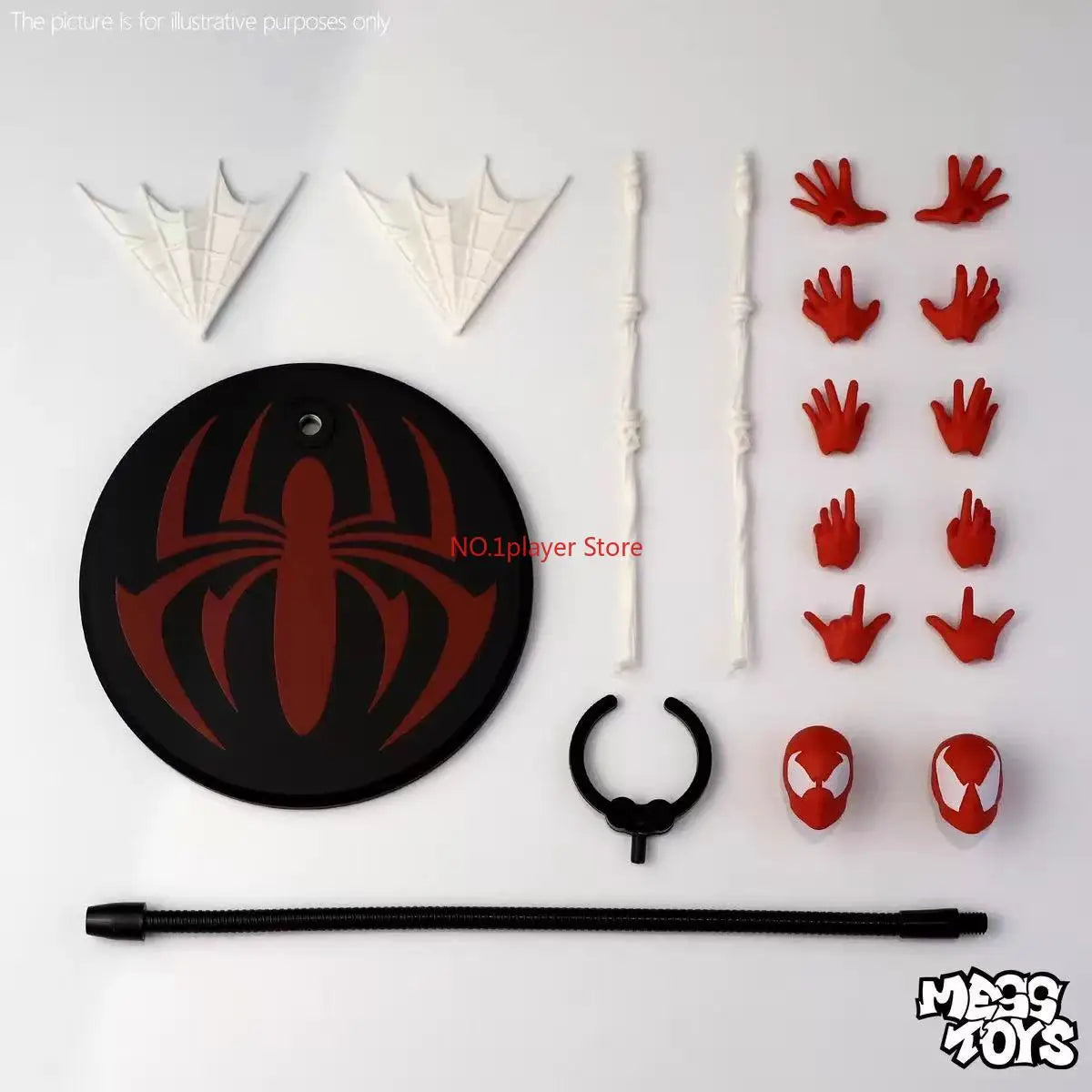 Scarlet Spider Battle-Damaged Figure | Fabric Costume 1/12 Collectible Figures - The Eezee Shop