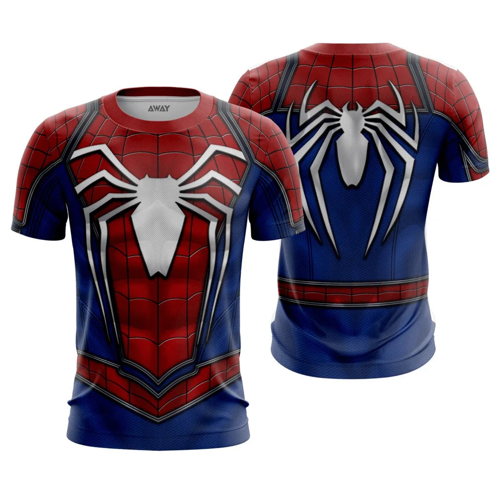Spider Hero Family Matching Sports Top | Breathable Fitness Tee Gym & Compression Wear - The Eezee Shop