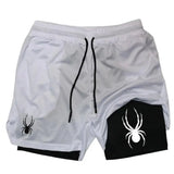 2026 Summer New Spider Men's Sports Shorts 2 in 1 Gym Running Shorts Other - The Eezee Shop