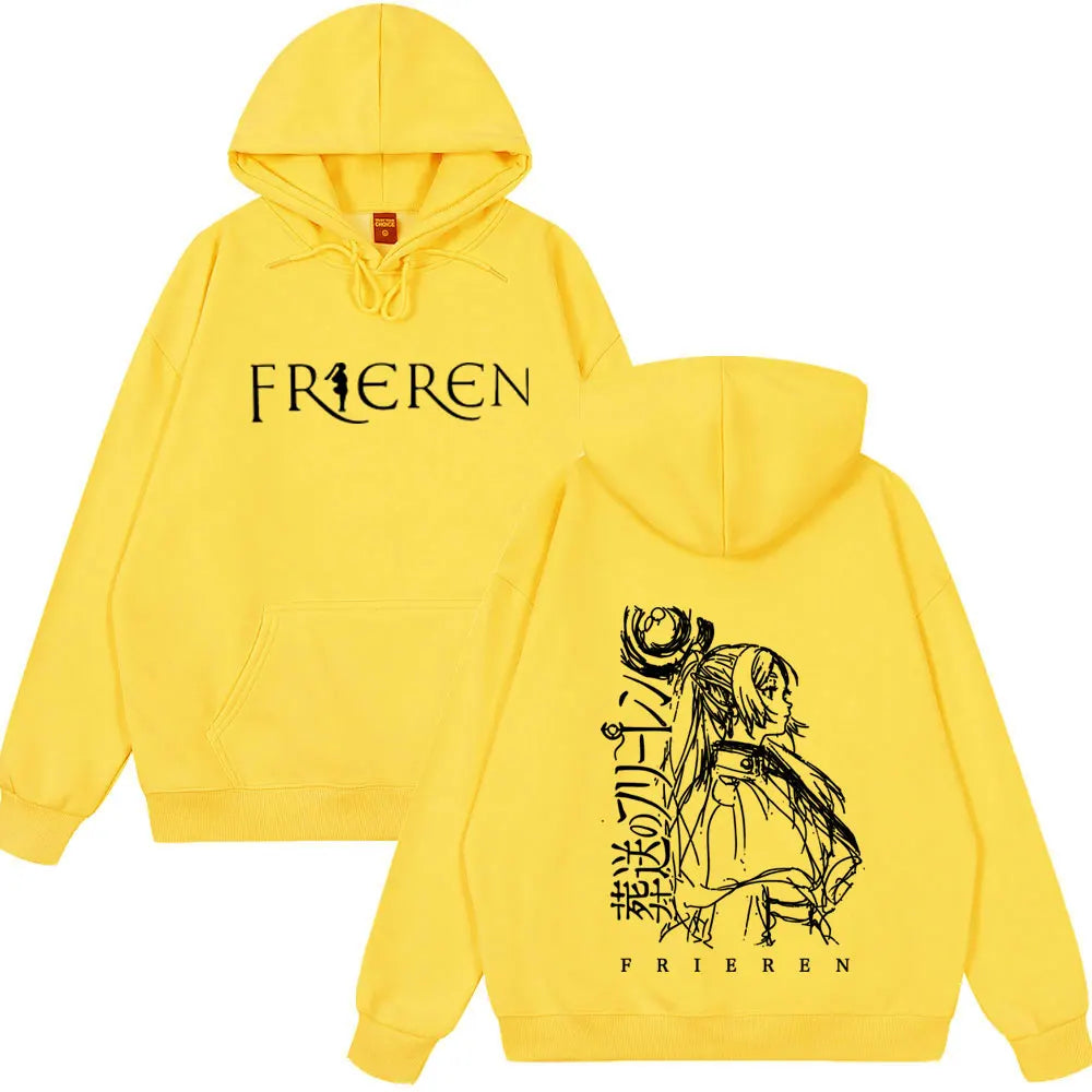 Frieren Anime Hoodie | Unisex Fleece Fantasy Sweatshirt Hoodies & Sweatshirts - The Eezee Shop