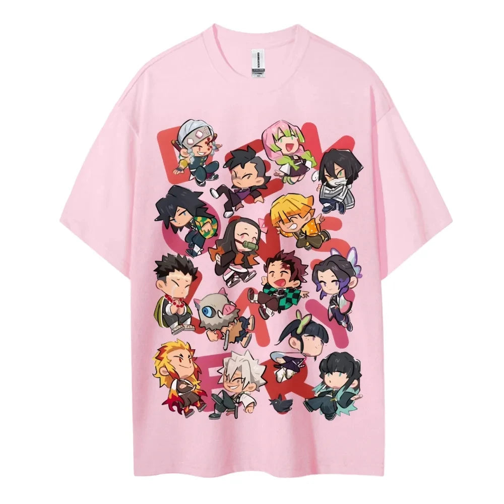 Demon Slayer Half-Sleeve T-Shirt | Classic Characters Sports Tee Graphic Tees - The Eezee Shop