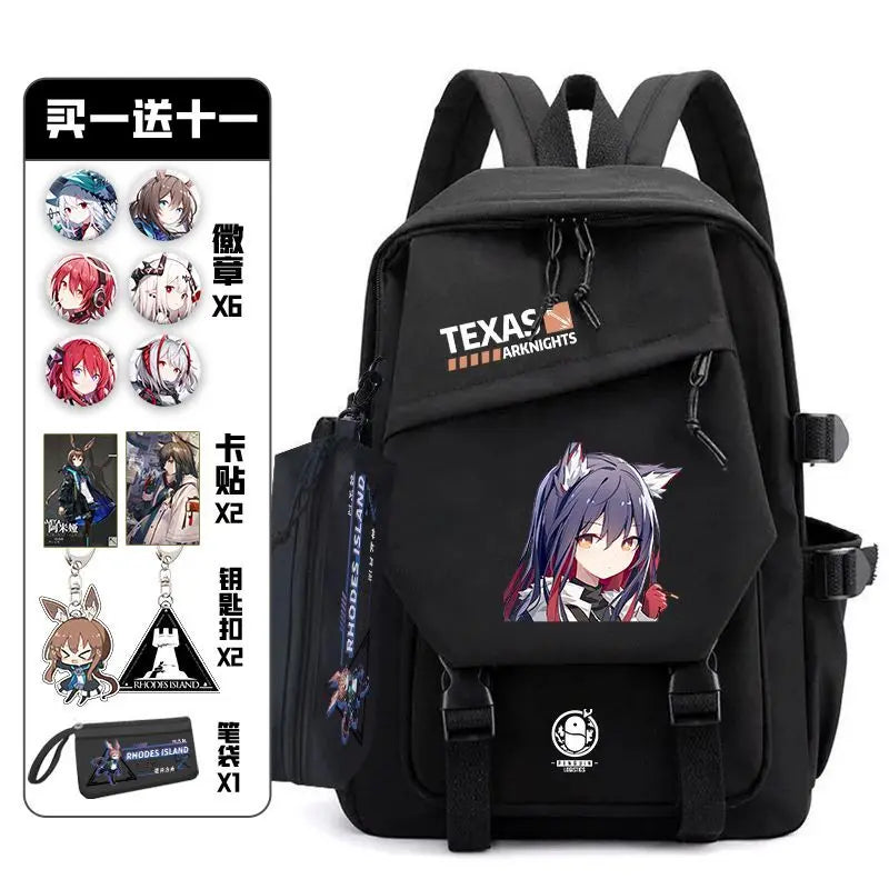 Arknights Backpack with Badge Set | Anime Ita Bag for Students Backpacks - The Eezee Shop