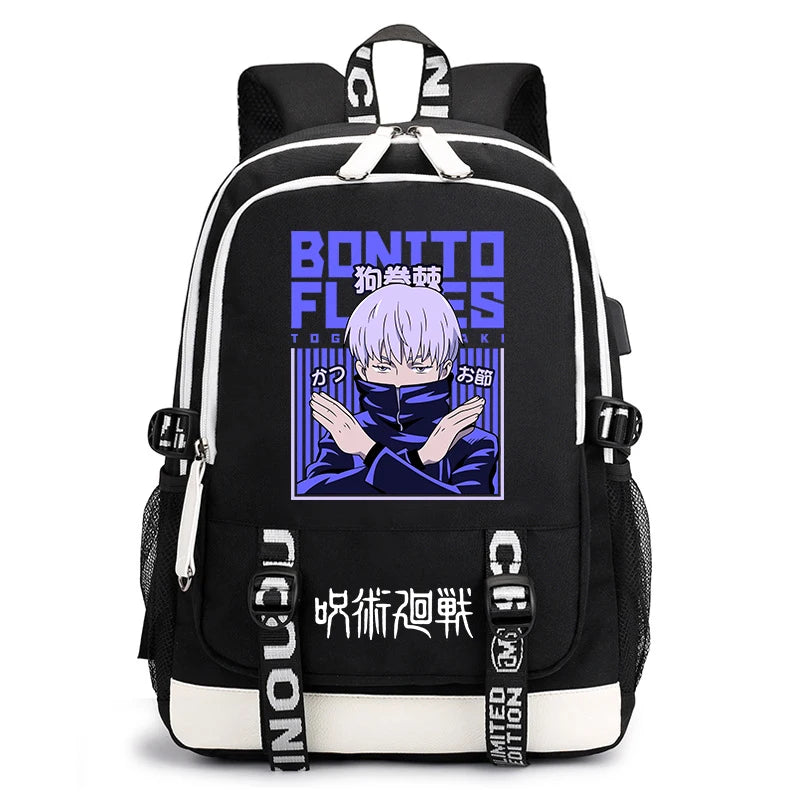 Jujutsu Kaisen Student Backpack | Lightweight Anime Daypack Backpacks - The Eezee Shop