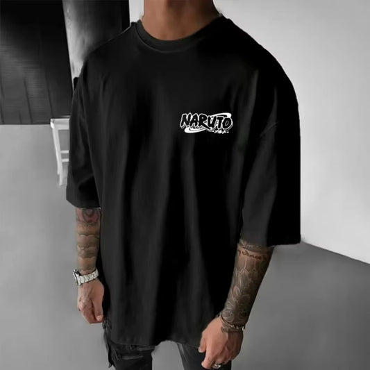 Naruto Men Women‘s Itachi Uchiha Printed Japanese Anime 2026 Summer New Hot-Selling Short-Sleeved Fashion Cotton Printed T-shirt Anime Tshirts - The Eezee Shop