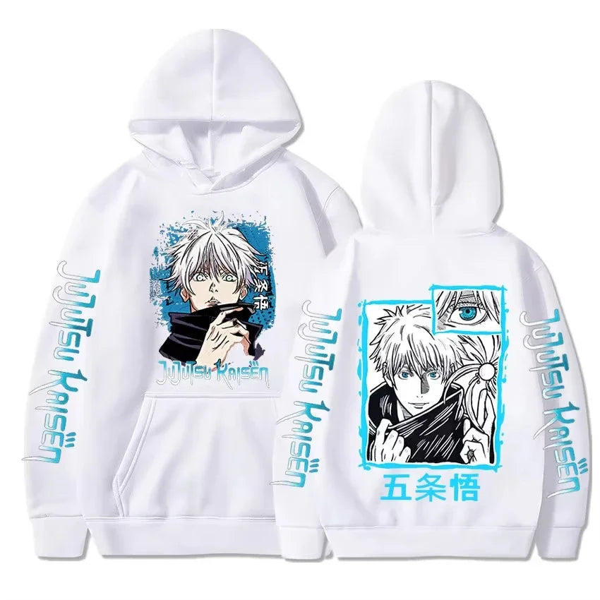Satoru Gojo Oversized Hoodie | Jujutsu Kaisen Unisex Pullover Hoodies & Sweatshirts - The Eezee Shop