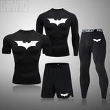 Men's Superhero Compression Set | Quick-Dry Gym Rashguard Suit Gym & Compression Wear - The Eezee Shop