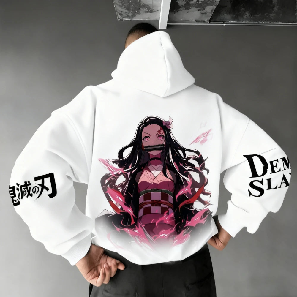 Nezuko Kamado Hoodie | Demon Slayer Parent-Child Sweatshirt Hoodies & Sweatshirts - The Eezee Shop