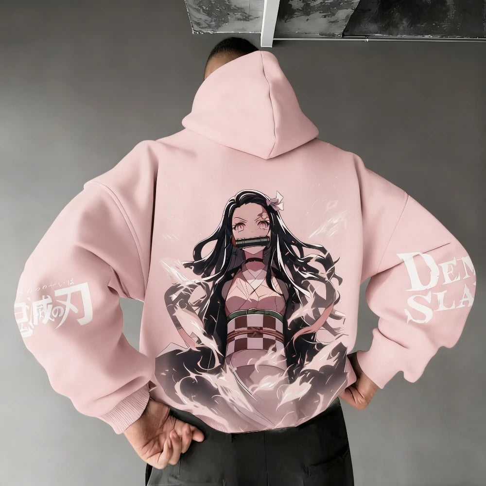 Nezuko Kamado Hoodie | Demon Slayer Parent-Child Sweatshirt Hoodies & Sweatshirts - The Eezee Shop