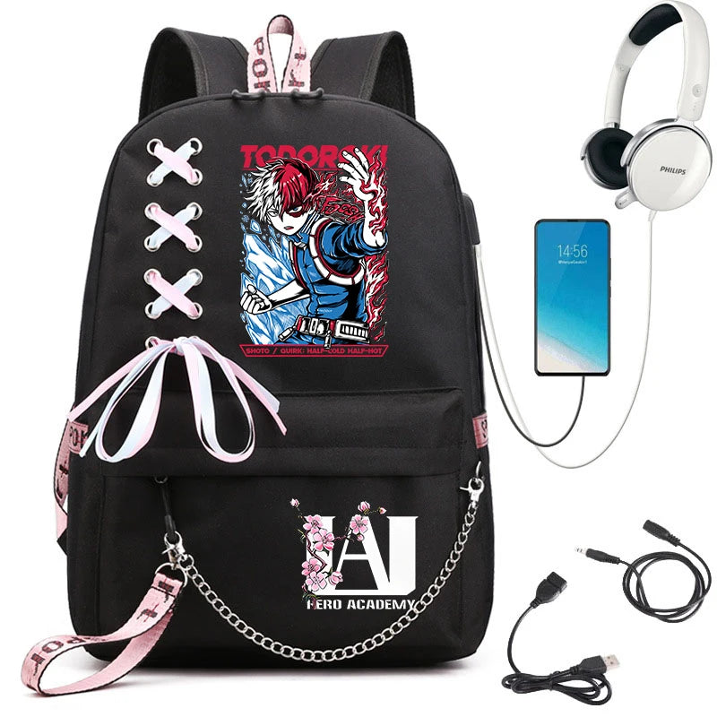 My Hero Academia Student Backpack | Lightweight Anime Daypack Backpacks - The Eezee Shop