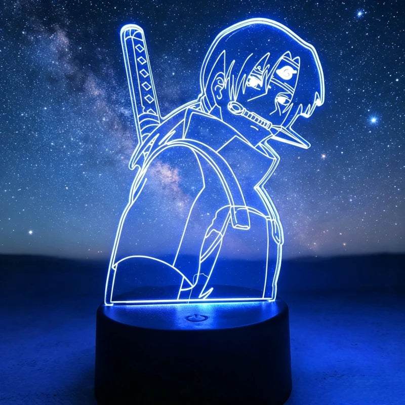 Naruto 3D LED Night Light | Akatsuki Kakashi Itachi Bedroom Lamp Lamps & Night Lights - The Eezee Shop