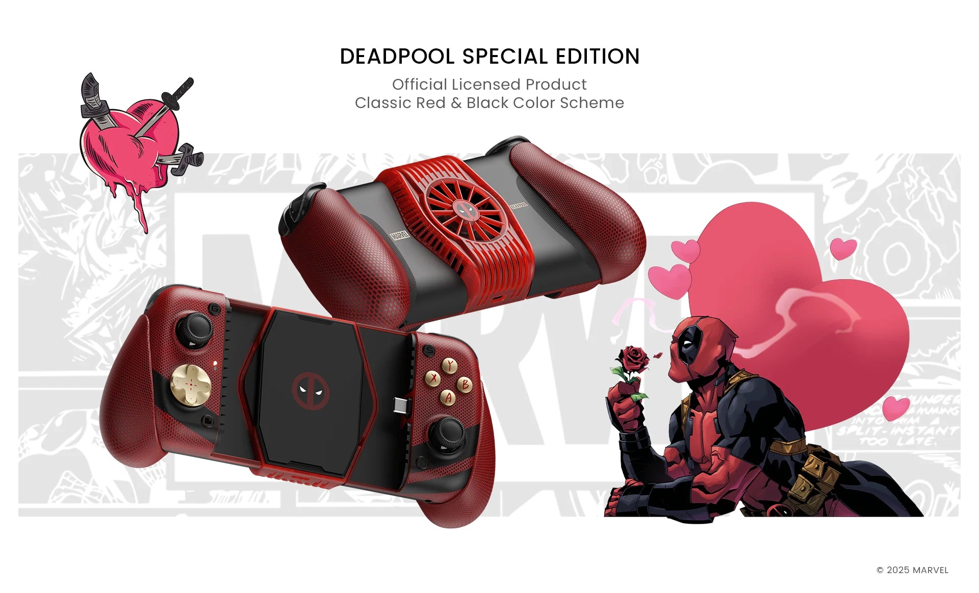 Deadpool Edition Mobile Controller | Type-C Wired Gamepad Gaming Accessories - The Eezee Shop