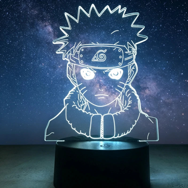 Naruto 3D LED Night Light | Akatsuki Kakashi Itachi Bedroom Lamp Lamps & Night Lights - The Eezee Shop