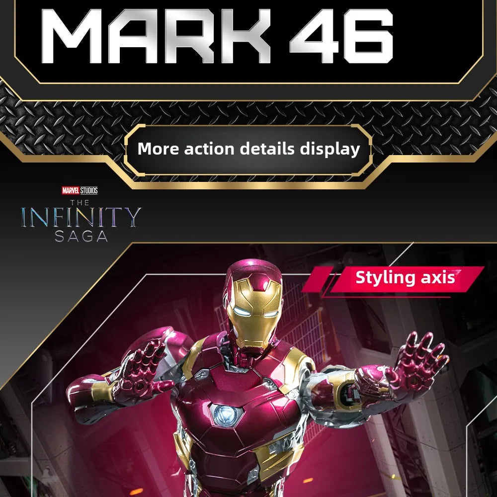 Iron Man MK46 1/7 Model Kit | 10" Light-Up Reactor Figure Collectible Figures - The Eezee Shop