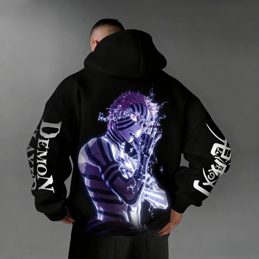 Demon Slayer Graphic Hoodie | Unisex Street Casual Pullover Hoodies & Sweatshirts - The Eezee Shop