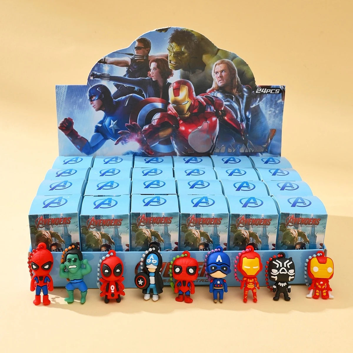 Marvel Mini Figure Keychain Blind Box | Spider-Man & Cap Keychains - The Eezee Shop