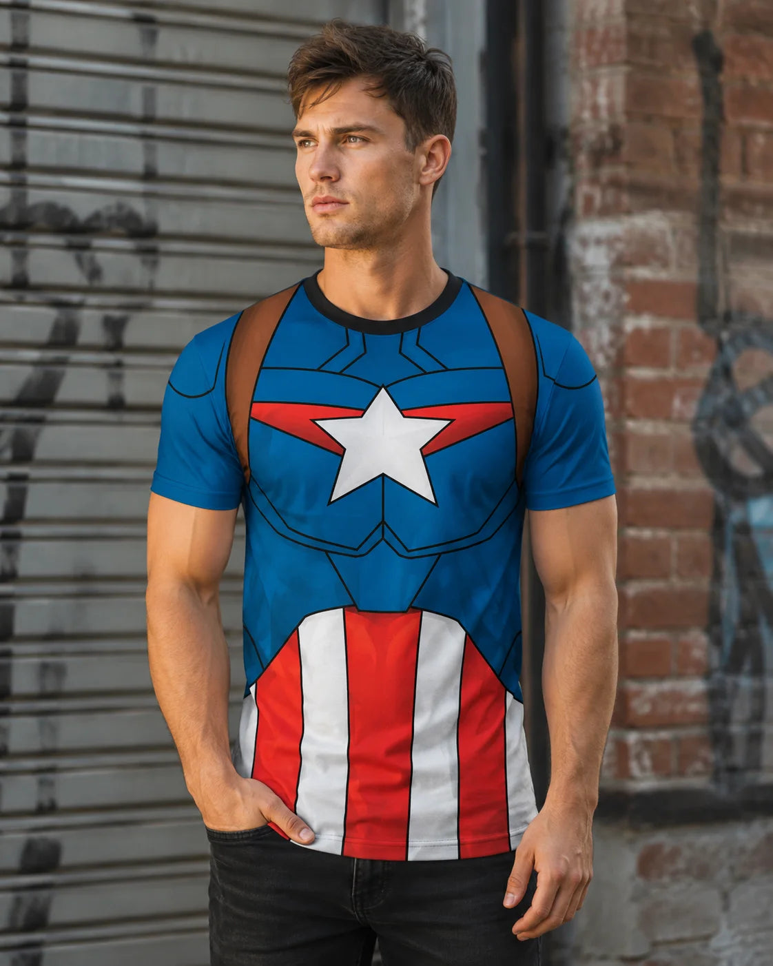 Superhero Gym T-Shirt | Unisex Quick-Dry Cosplay Sports Tee Gym & Compression Wear - The Eezee Shop