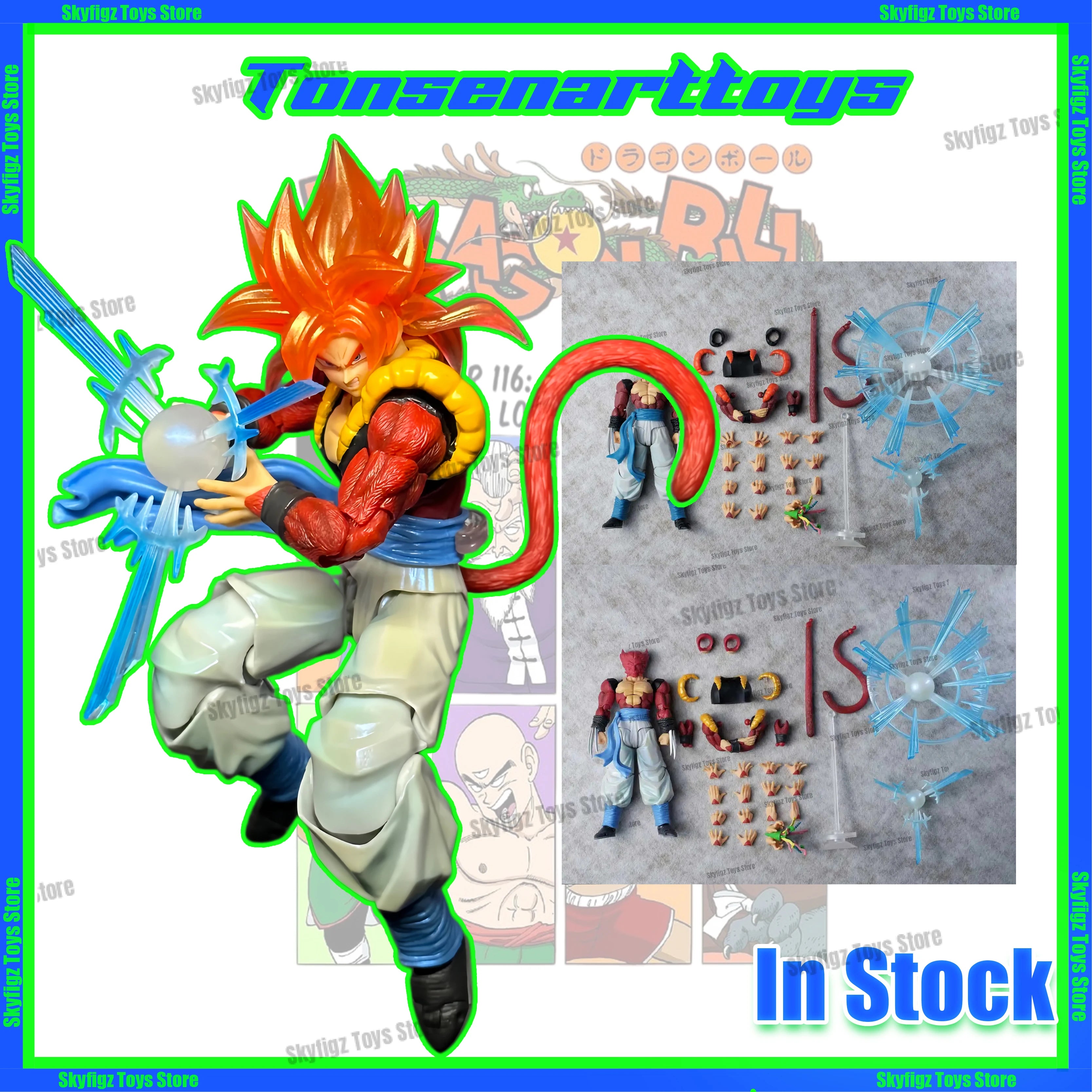 Gogeta Super Saiyan 4 Figure | Dragon Ball GT Statue Collectible Figures - The Eezee Shop