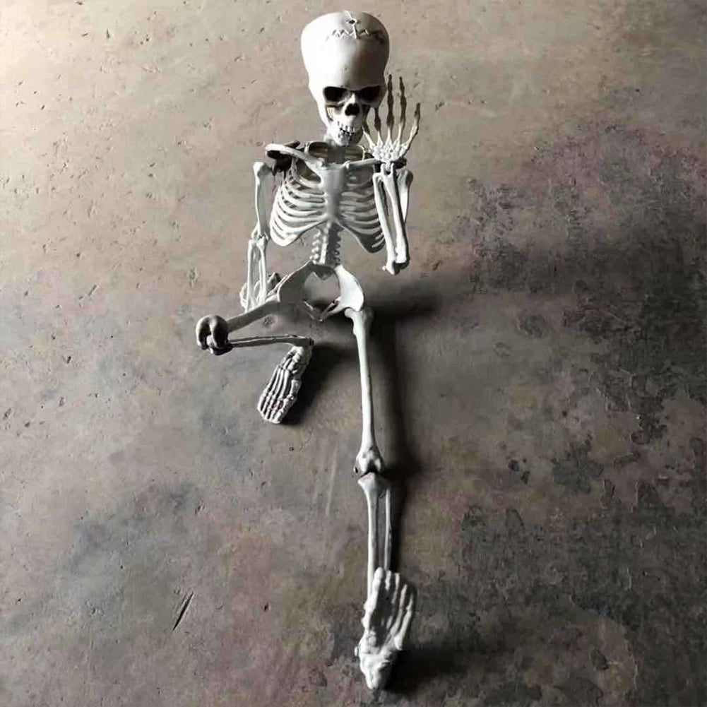 Full-Size Posable Skeleton | Halloween Yard & Haunted House Prop Outdoor Halloween Decorations - The Eezee Shop
