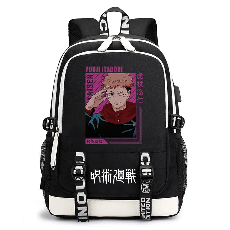 Jujutsu Kaisen Bookbag | Lightweight Casual School Backpack Backpacks - The Eezee Shop
