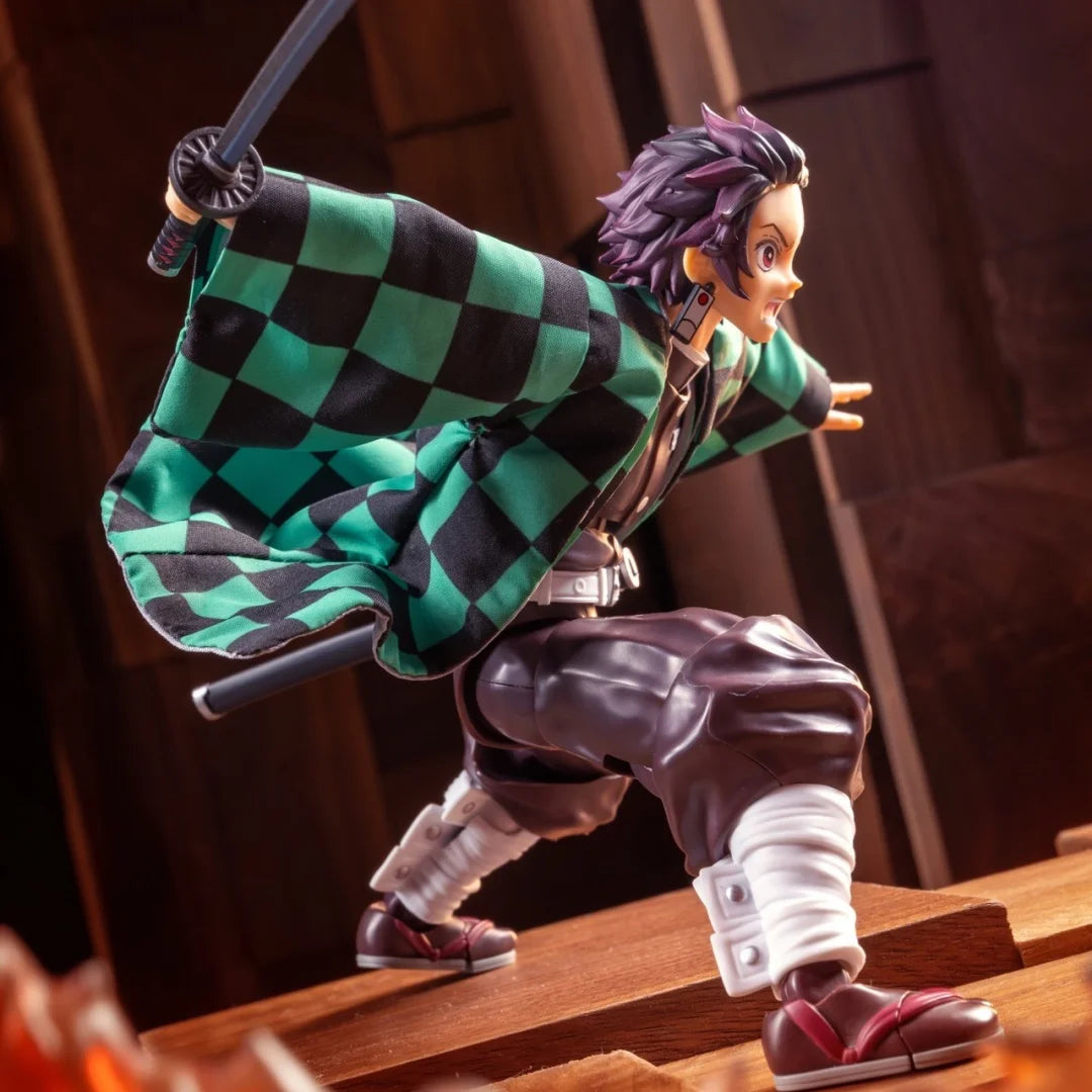 Tanjiro Kamado Kimono Outfit | 1/12 Handmade Figure Clothing Figure Accessories - The Eezee Shop