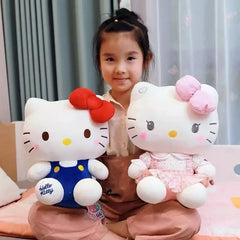 NEW Hot 1-10pcs Sitting posture Hello Kitty Anime Hello Kitty Plush Toy Plush Pillow Girl Birthday Gift Kawaii Hello Kitty Doll